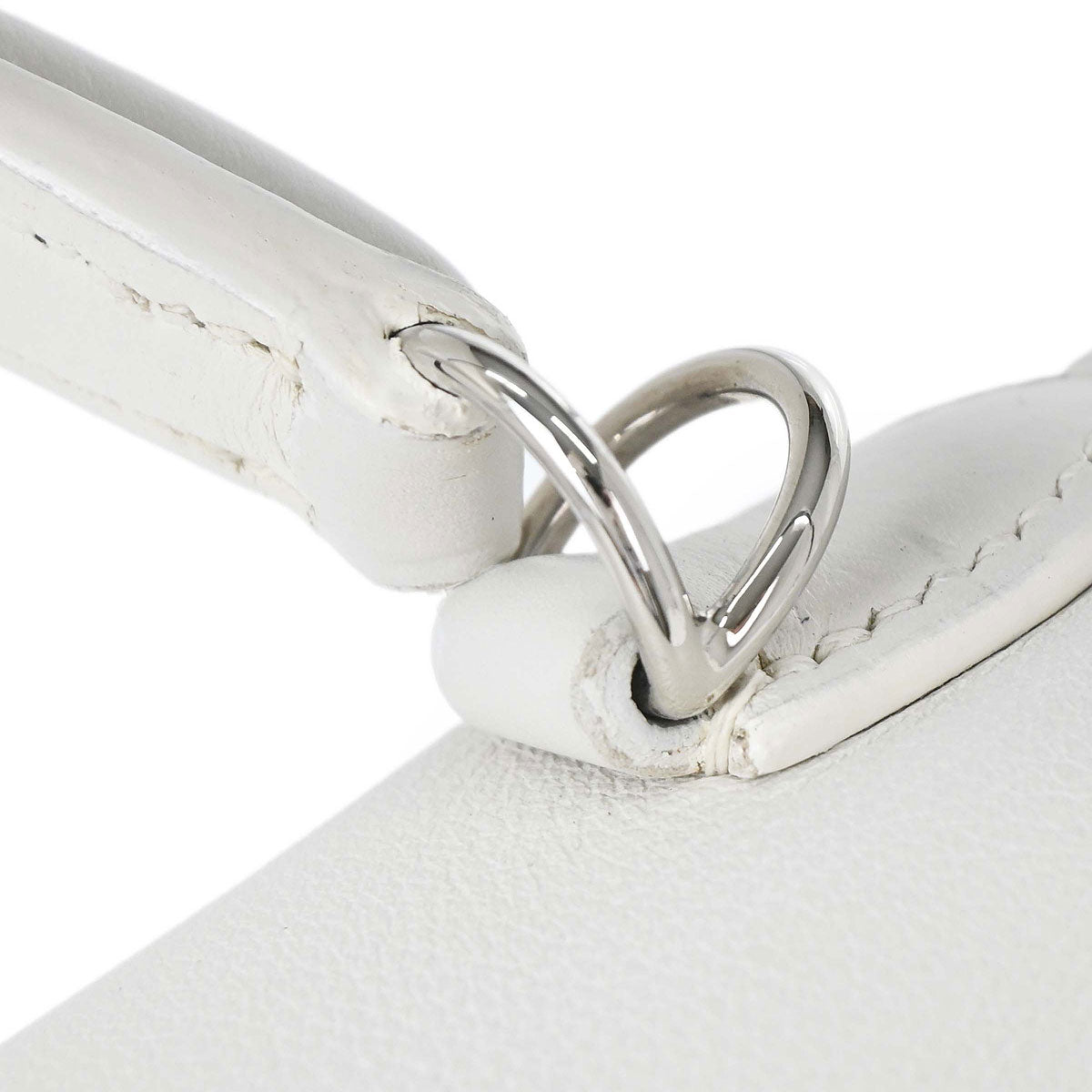 Hermes White Swift Kelly 25 Retourne 2way Shoulder Handbag