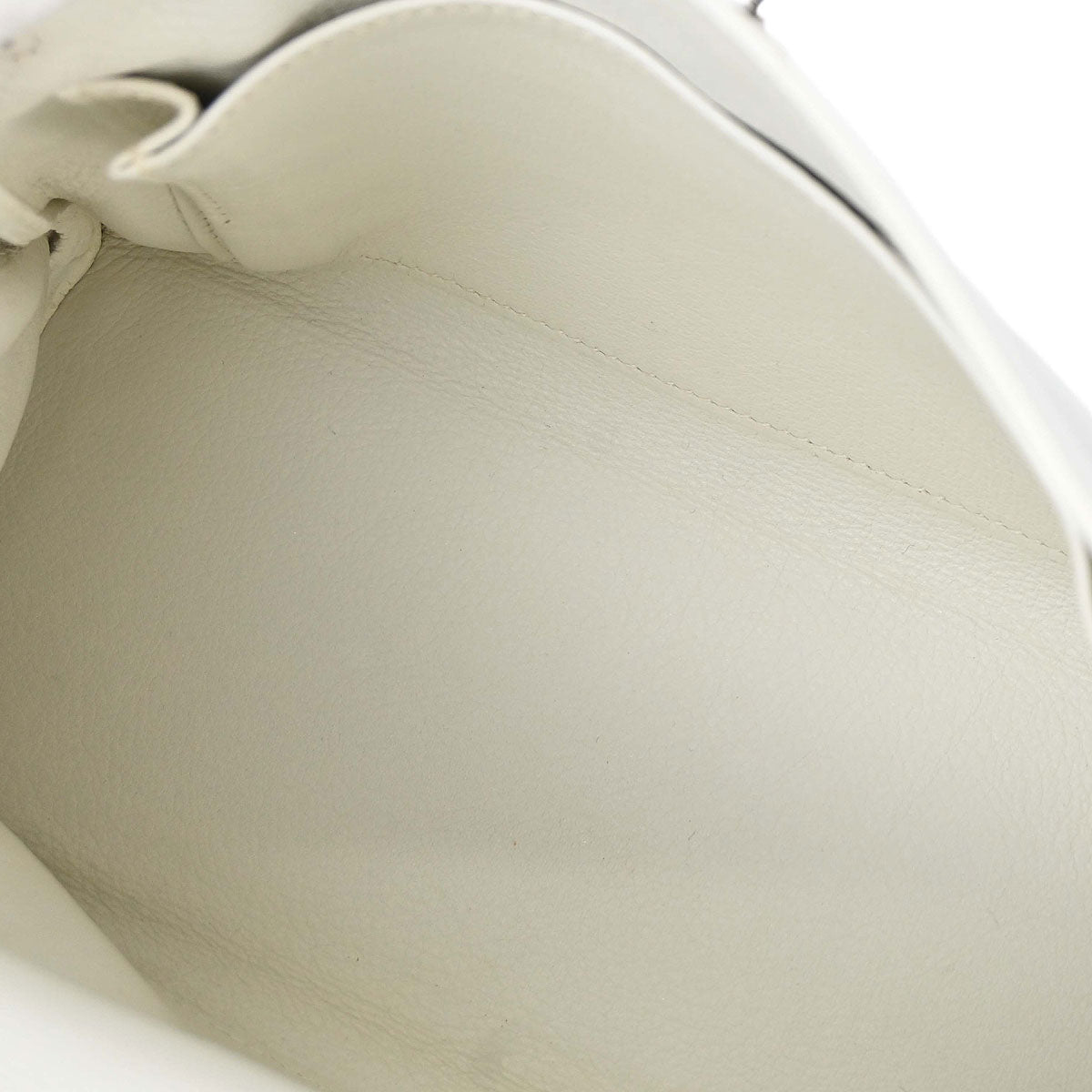 Hermes White Swift Kelly 25 Retourne 2way Shoulder Handbag