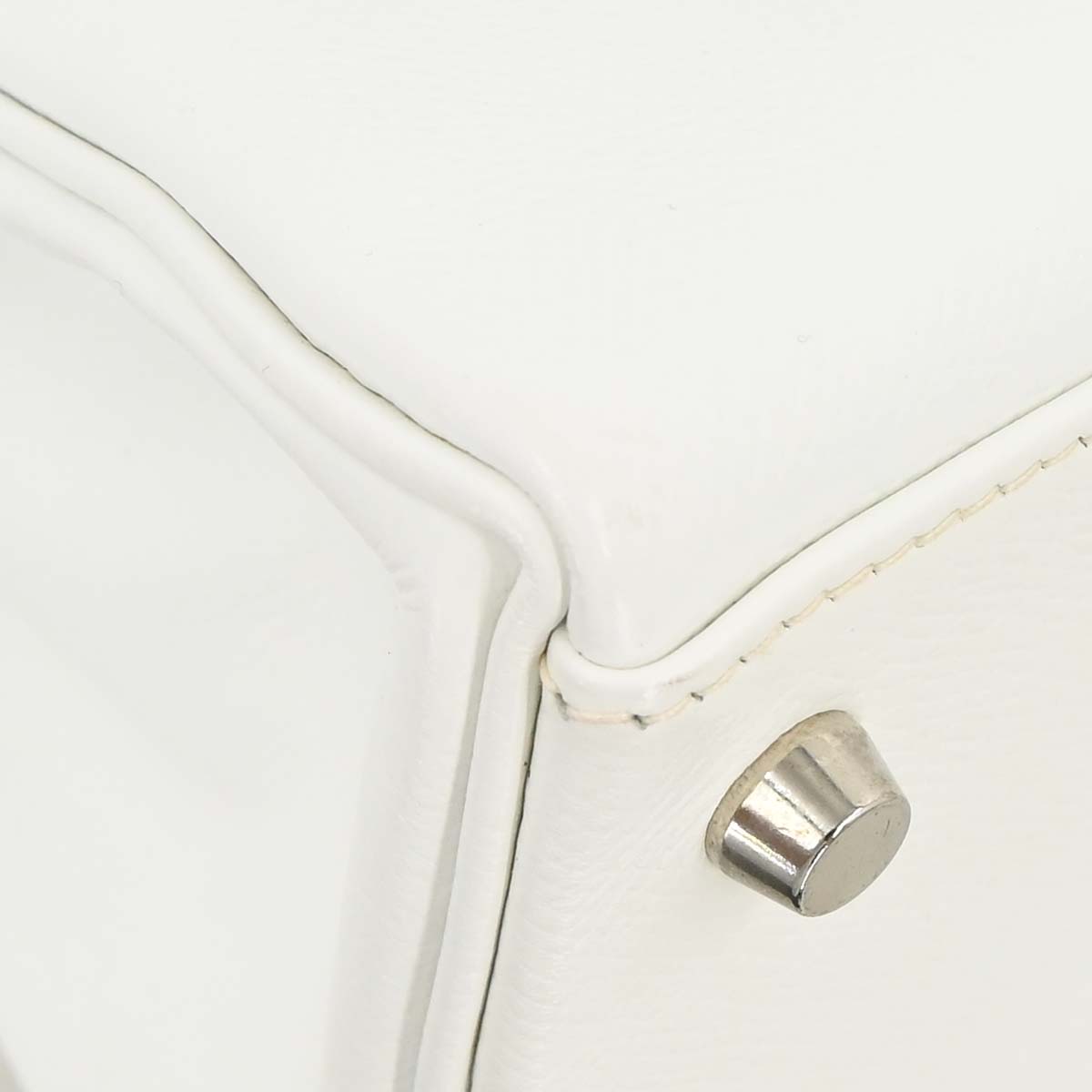 Hermes White Epsom Kelly 28 Retourne 2way Shoulder Handbag