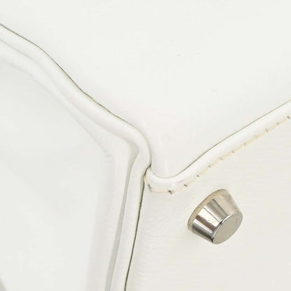 Hermes White Epsom Kelly 28 Retourne 2way Shoulder Handbag
