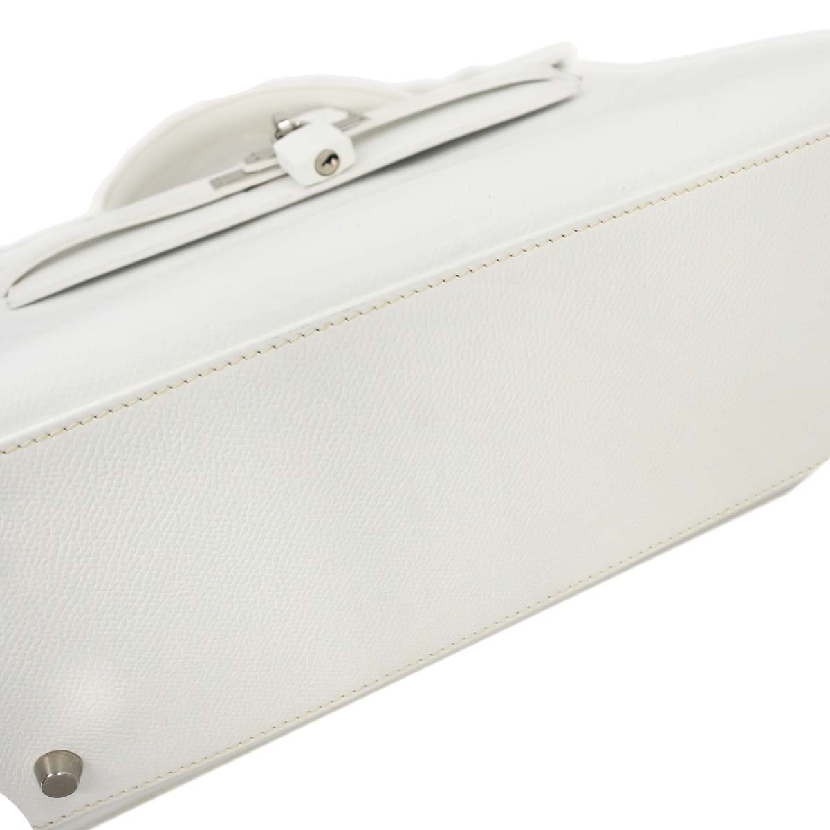 Hermes White Epsom Kelly 28 Retourne 2way Shoulder Handbag