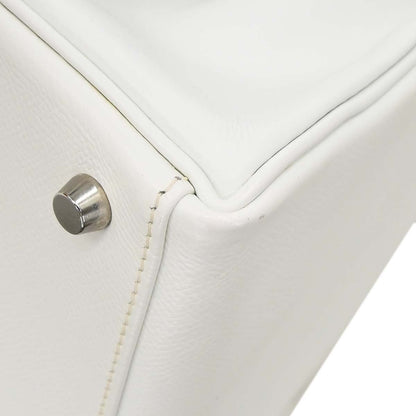 Hermes White Epsom Kelly 28 Retourne 2way Shoulder Handbag
