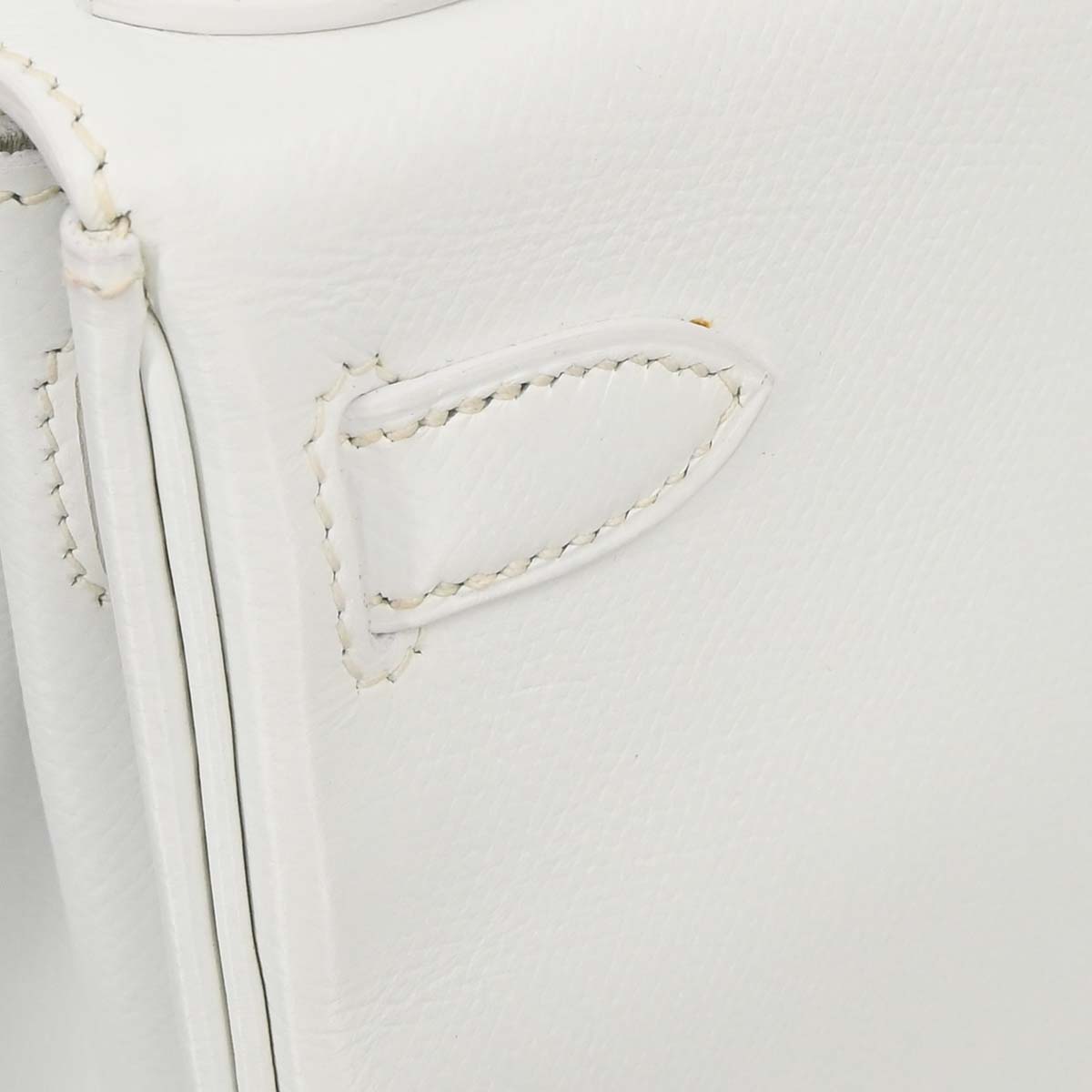 Hermes White Epsom Kelly 28 Retourne 2way Shoulder Handbag