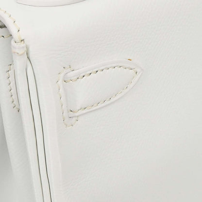 Hermes White Epsom Kelly 28 Retourne 2way Shoulder Handbag