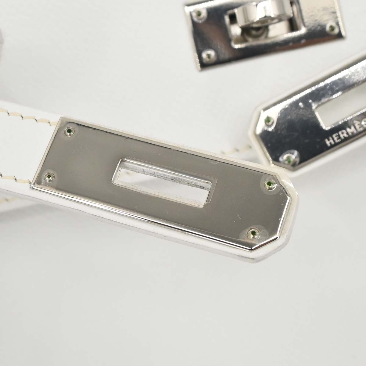 Hermes White Epsom Kelly 28 Retourne 2way Shoulder Handbag