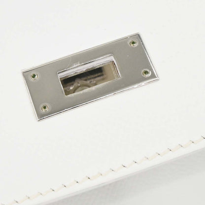 Hermes White Epsom Kelly 28 Retourne 2way Shoulder Handbag