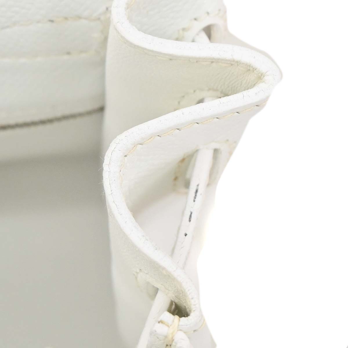 Hermes White Epsom Kelly 28 Retourne 2way Shoulder Handbag