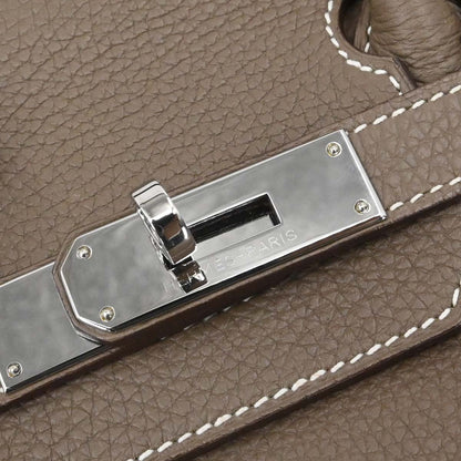Hermes Etoupe Gray Togo Birkin 30 Handbag
