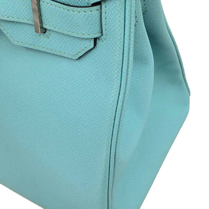 Hermes Blue Atoll Epsom Birkin 30 Handbag