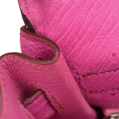 Hermes * Fuchsia Pink Ostrich Kelly 32 Retourne 2way Shoulder Handbag