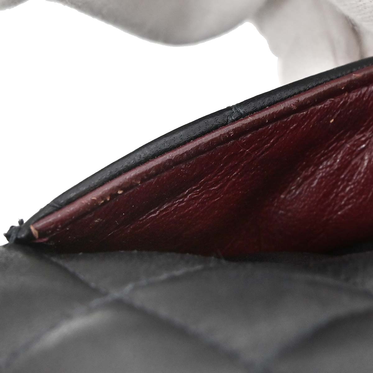 Chanel 2003-2004 Black Lambskin Medium Classic Double Flap Shoulder Bag