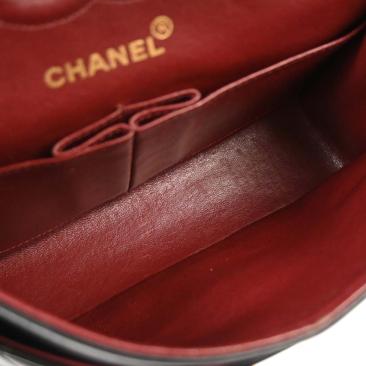 Chanel 1991-1994 Black Lambskin Small Classic Double Flap Shoulder Bag