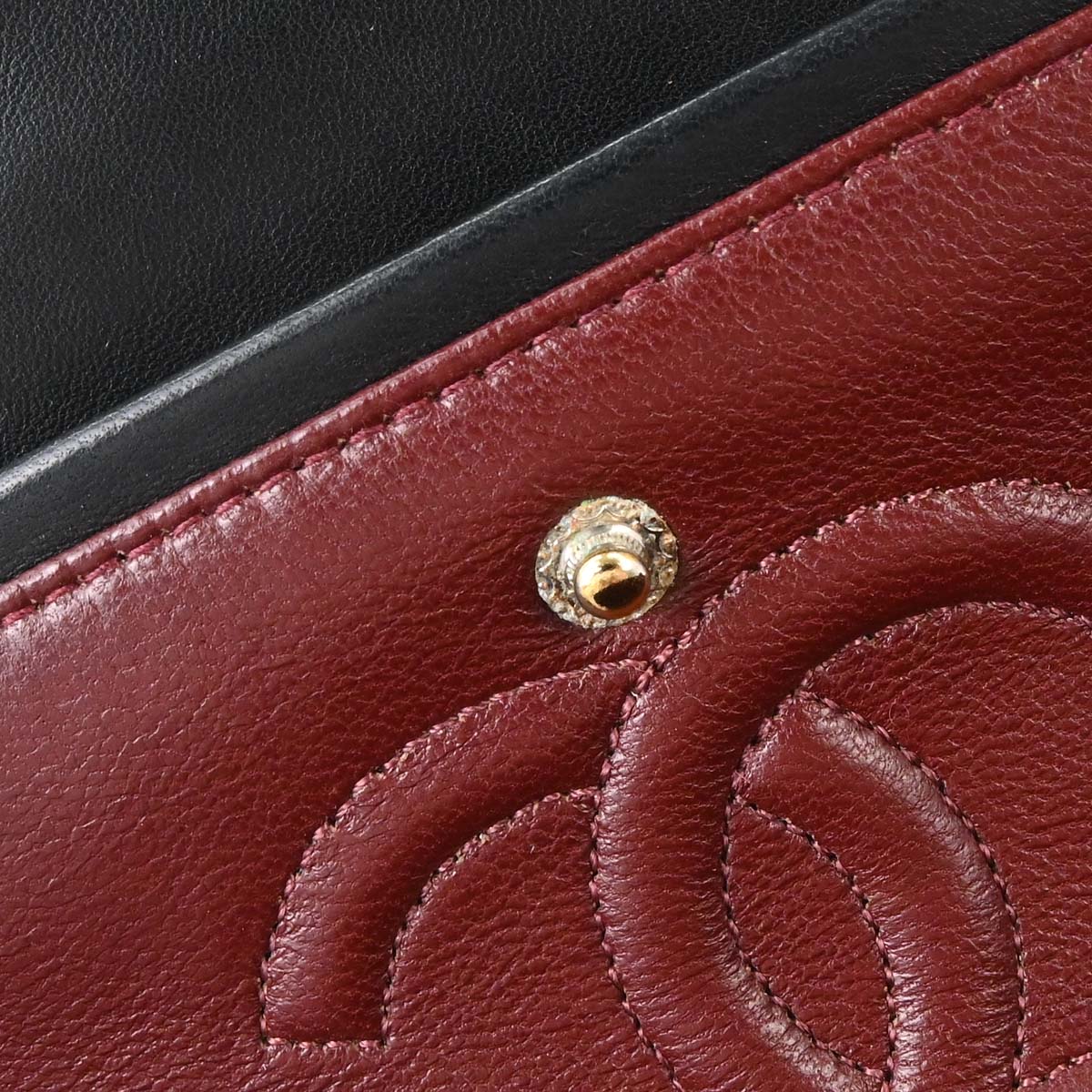 Chanel 1989-1991 Black Lambskin Small Classic Double Flap Shoulder Bag