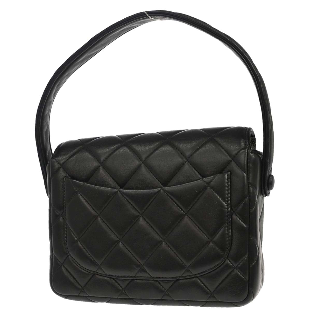 Chanel 1996-1997 Black Lambskin Handbag