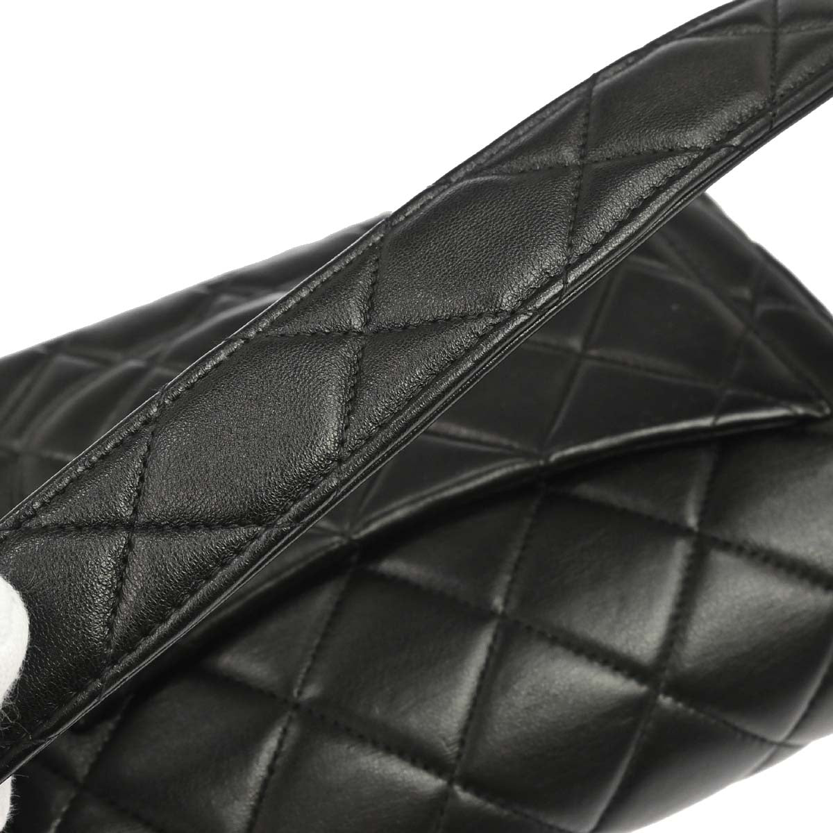 Chanel 1996-1997 Black Lambskin Handbag