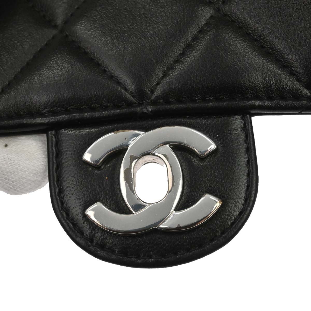 Chanel 1996-1997 Black Lambskin Handbag