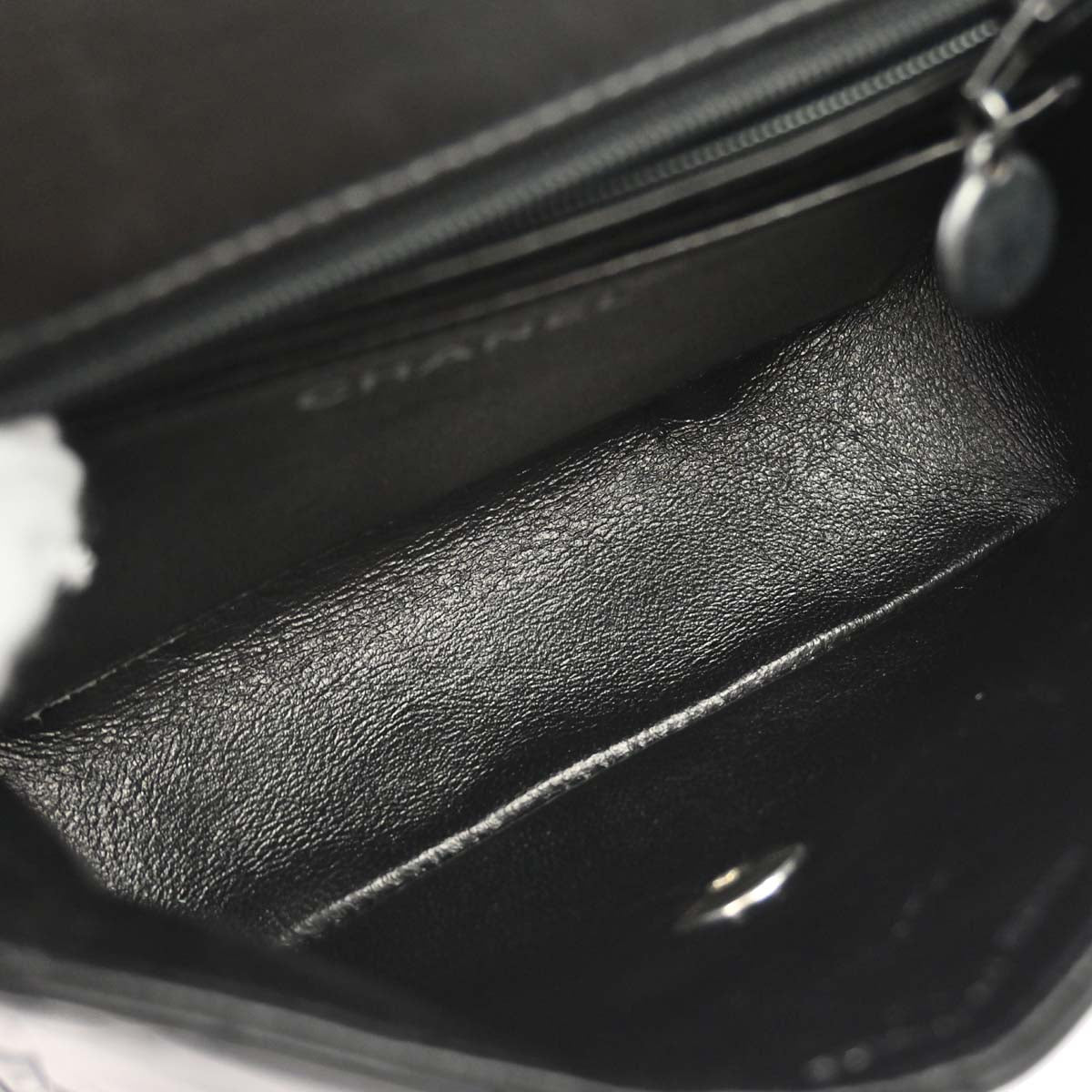 Chanel 1996-1997 Black Lambskin Handbag