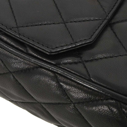 Chanel 1991-1994 Black Lambskin Shoulder Camera Bag Mini