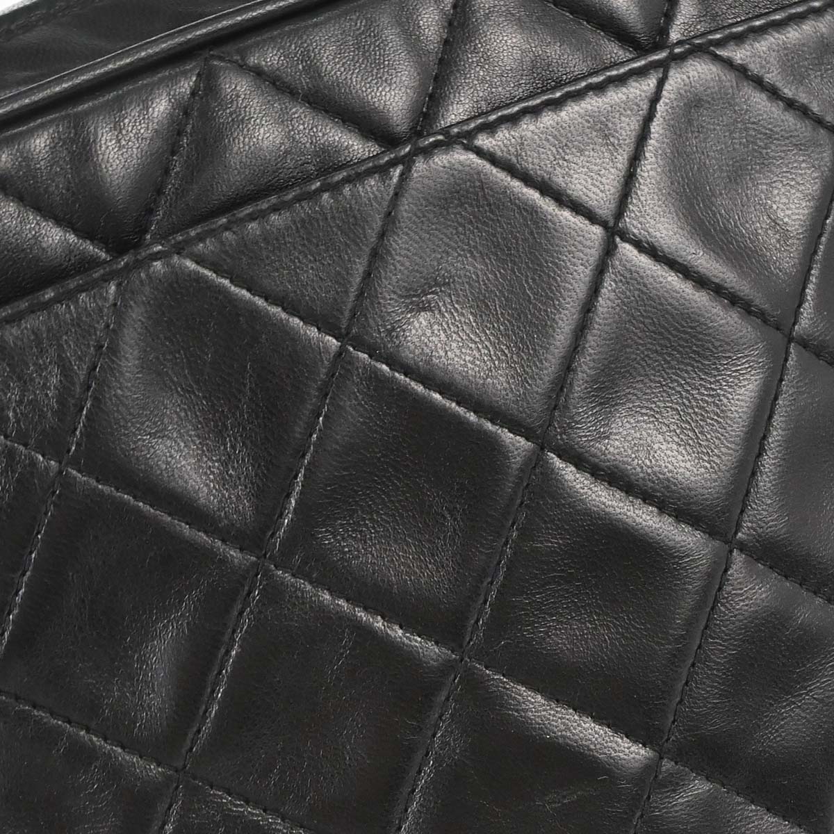 Chanel 1994-1996 Black Lambskin Shoulder Camera Bag