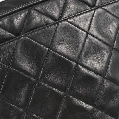 Chanel 1994-1996 Black Lambskin Shoulder Camera Bag