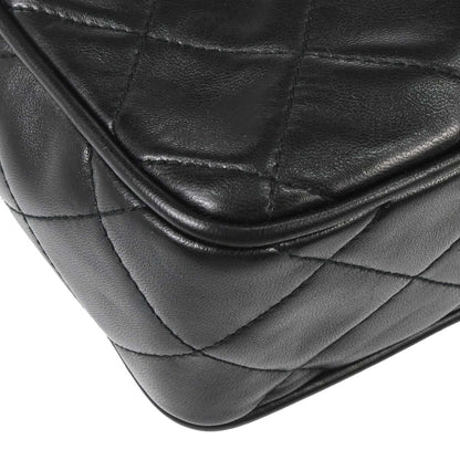 Chanel 1994-1996 Black Lambskin Shoulder Camera Bag