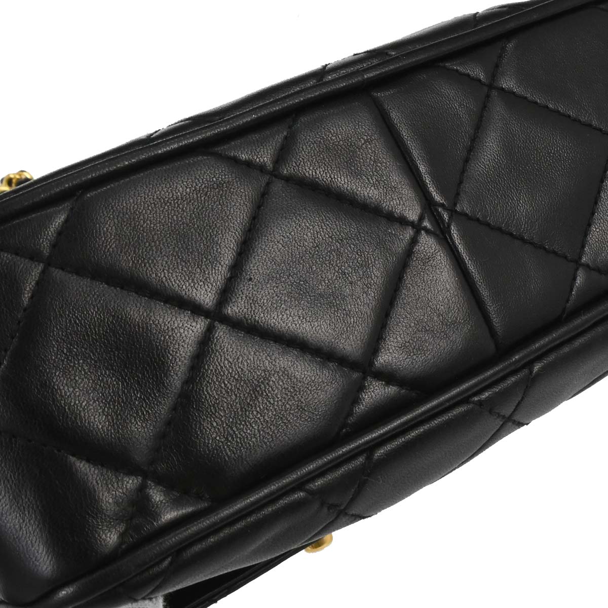 Chanel 1994-1996 Black Lambskin Shoulder Camera Bag