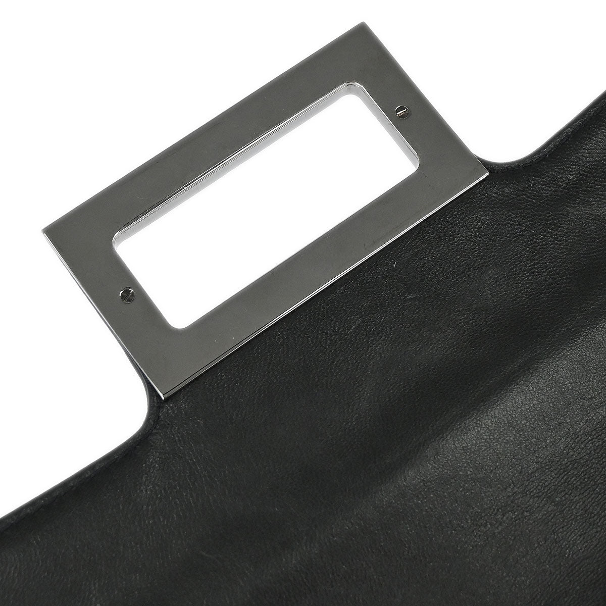 Chanel 2004-2005 Black Lambskin Mademoiselle Lock Shoulder Bag