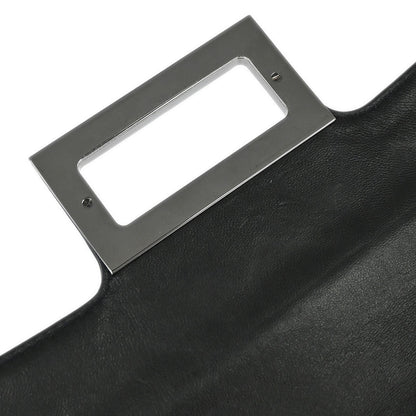 Chanel 2004-2005 Black Lambskin Mademoiselle Lock Shoulder Bag