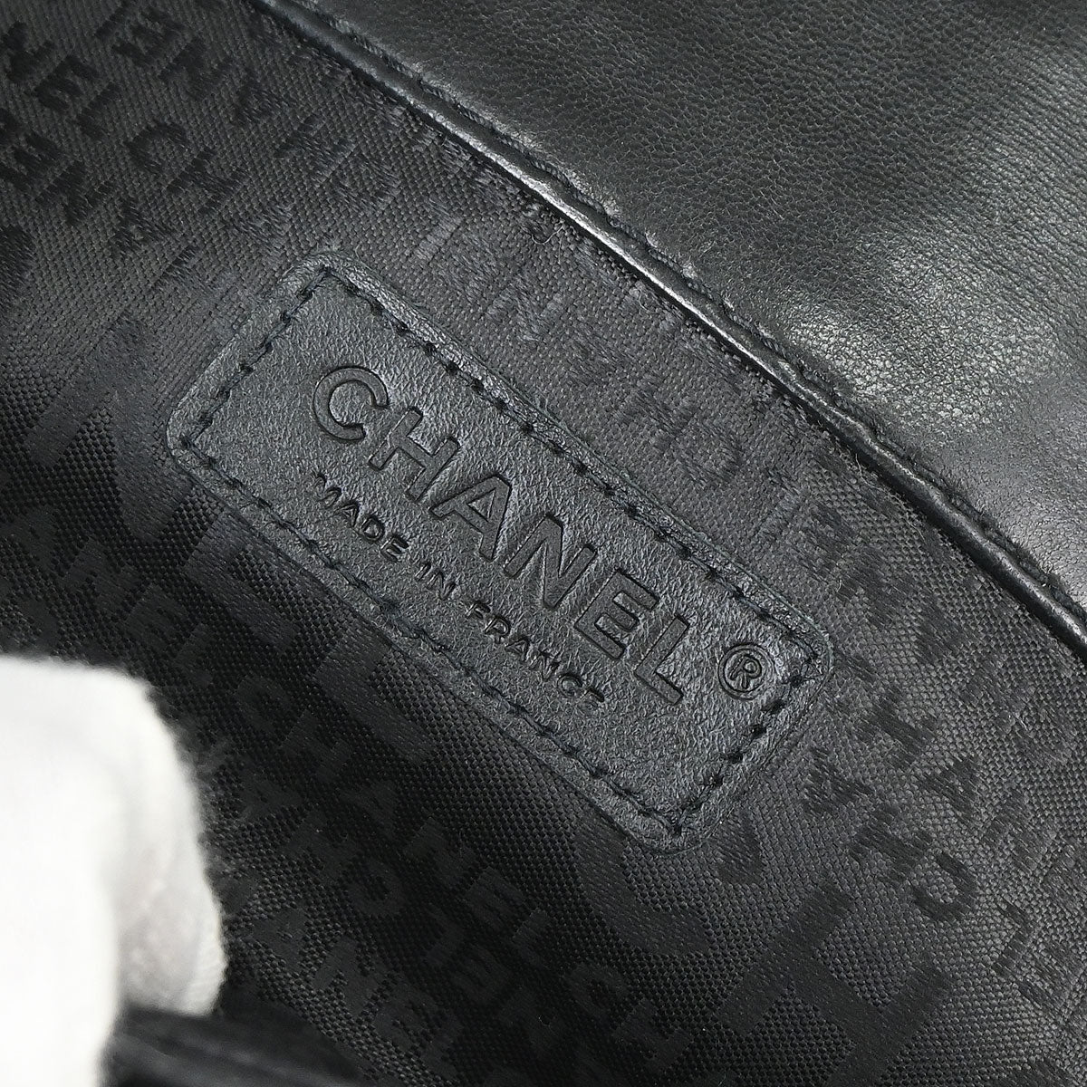 Chanel 2004-2005 Black Lambskin Mademoiselle Lock Shoulder Bag