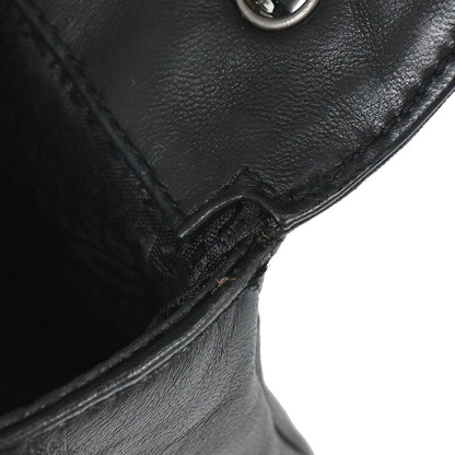 Chanel 2004-2005 Black Lambskin Mademoiselle Lock Shoulder Bag