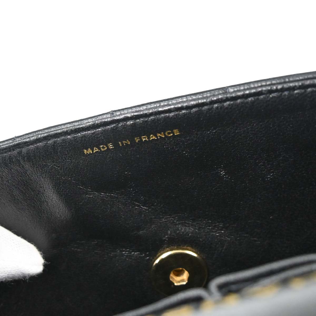 Chanel 2005-2006 Black Lambskin Choco Bar East West Shoulder Bag