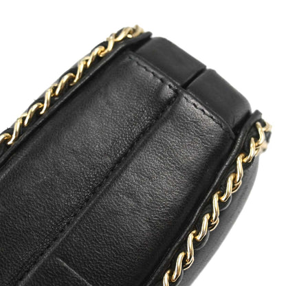 Chanel 2011 Black Lambskin Chain Shoulder Bag