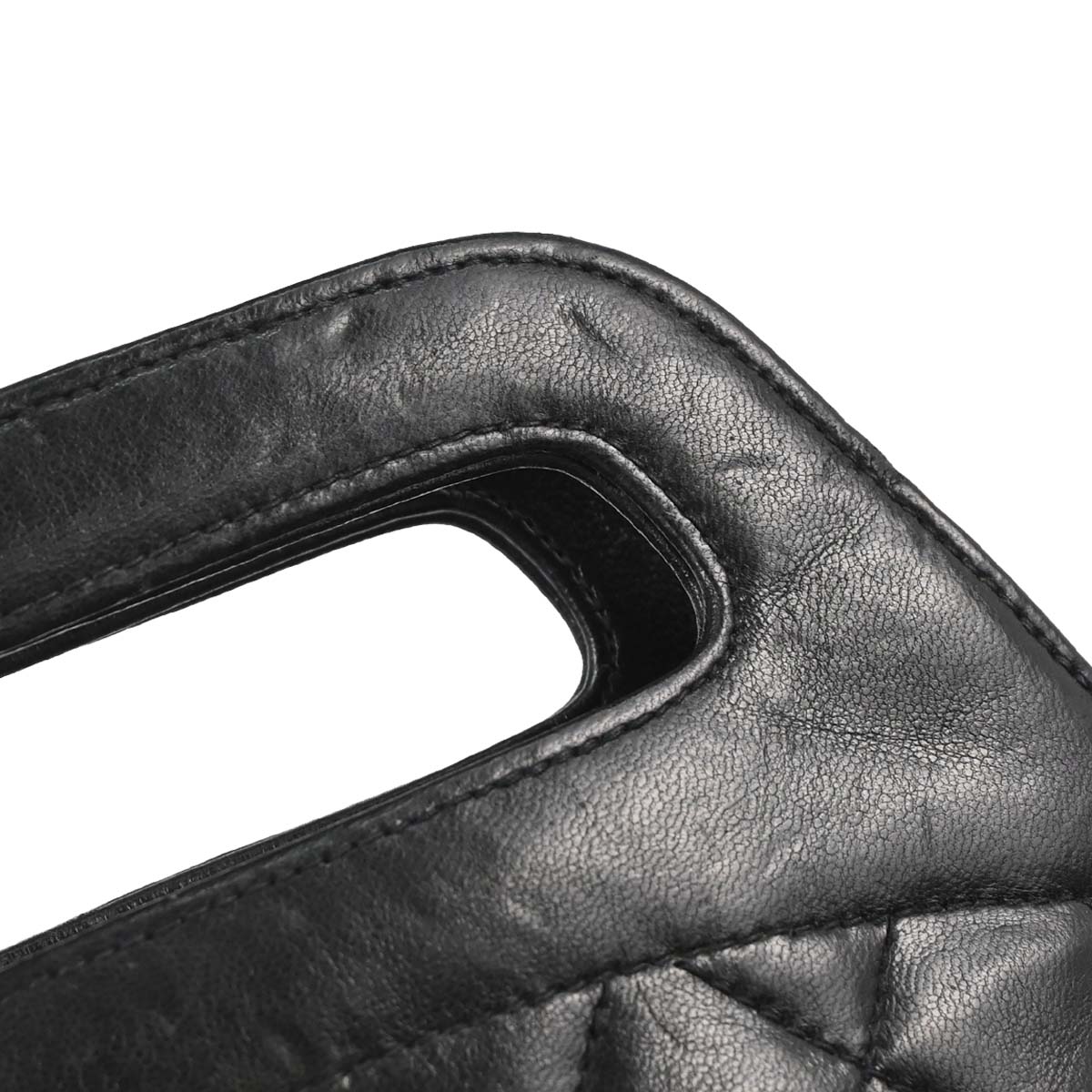 Chanel 1989-1991 Black Lambskin 2way Shoulder Handbag