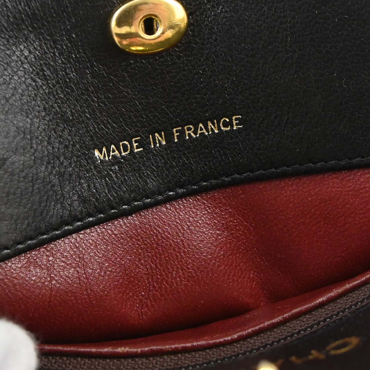 Chanel 1989-1991 Black Lambskin 2way Shoulder Handbag