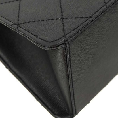 Chanel Black Caviar Skin Shoulder Bag