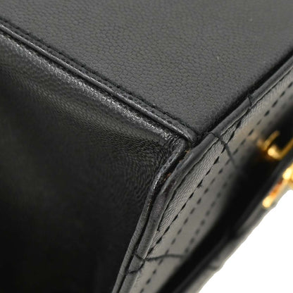 Chanel Black Caviar Skin Shoulder Bag