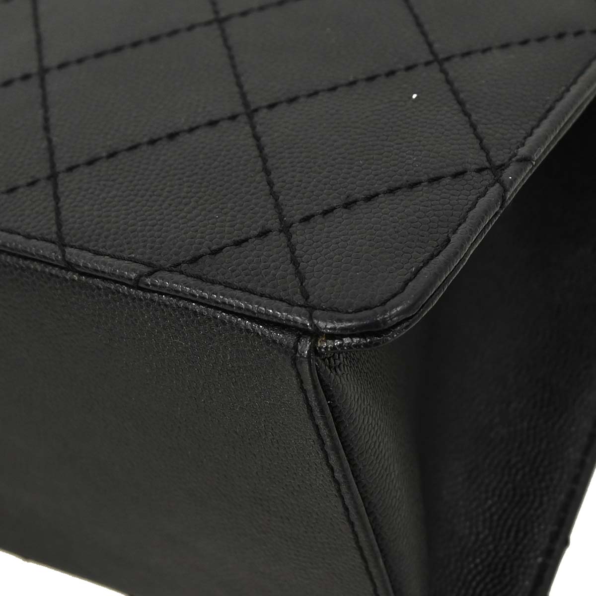 Chanel Black Caviar Skin Shoulder Bag