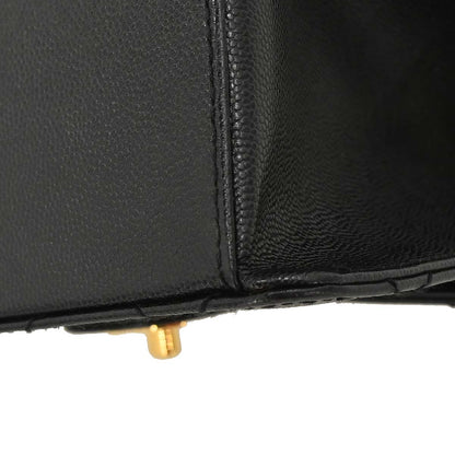 Chanel Black Caviar Skin Shoulder Bag