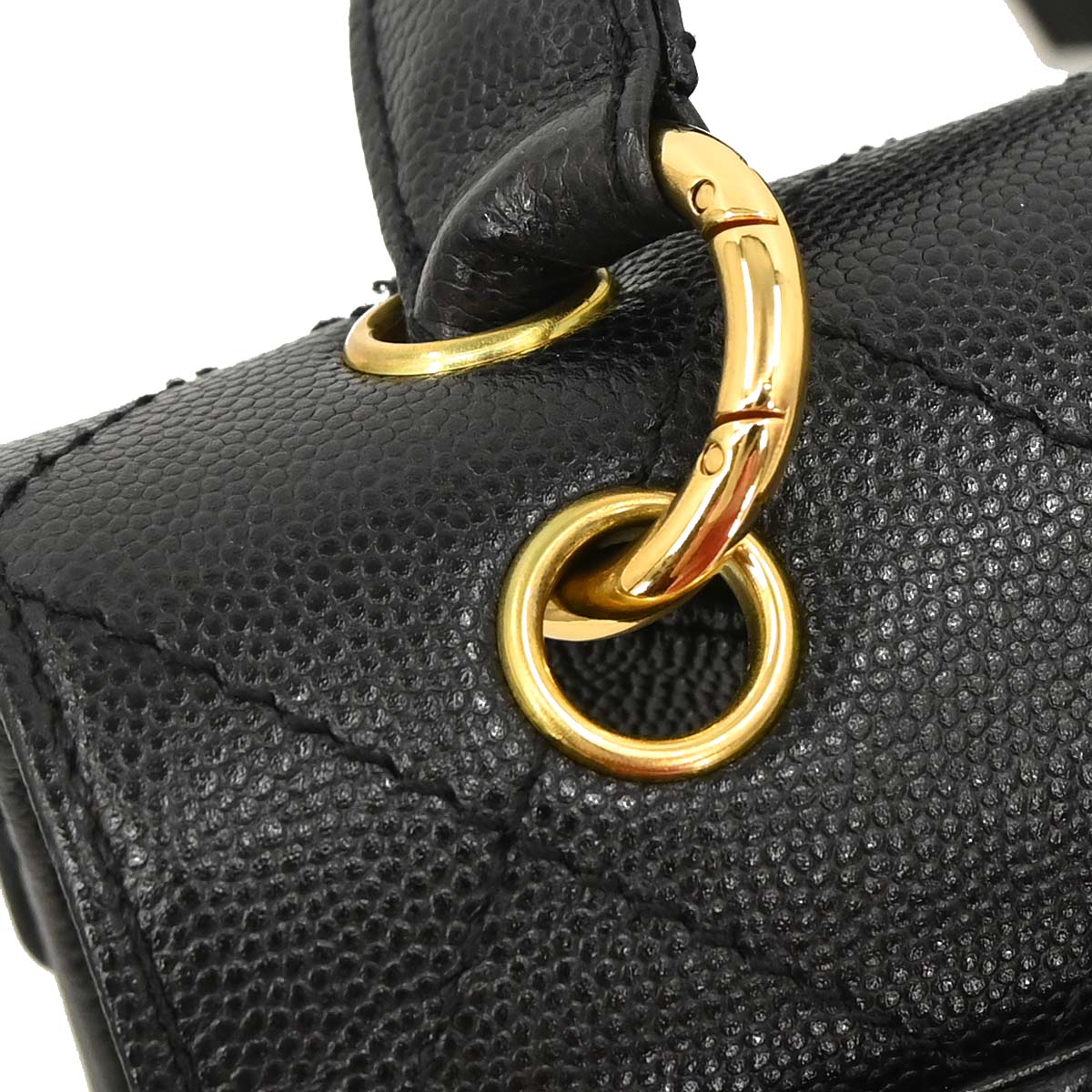 Chanel Black Caviar Skin Shoulder Bag
