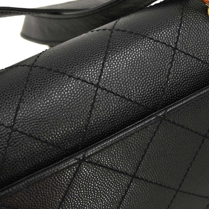 Chanel Black Caviar Skin Shoulder Bag