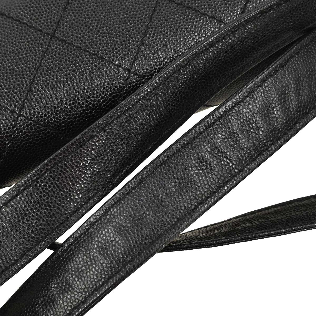 Chanel Black Caviar Skin Shoulder Bag