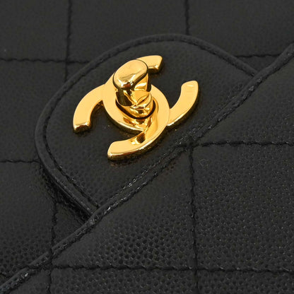 Chanel Black Caviar Skin Shoulder Bag