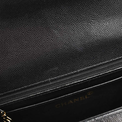 Chanel Black Caviar Skin Shoulder Bag