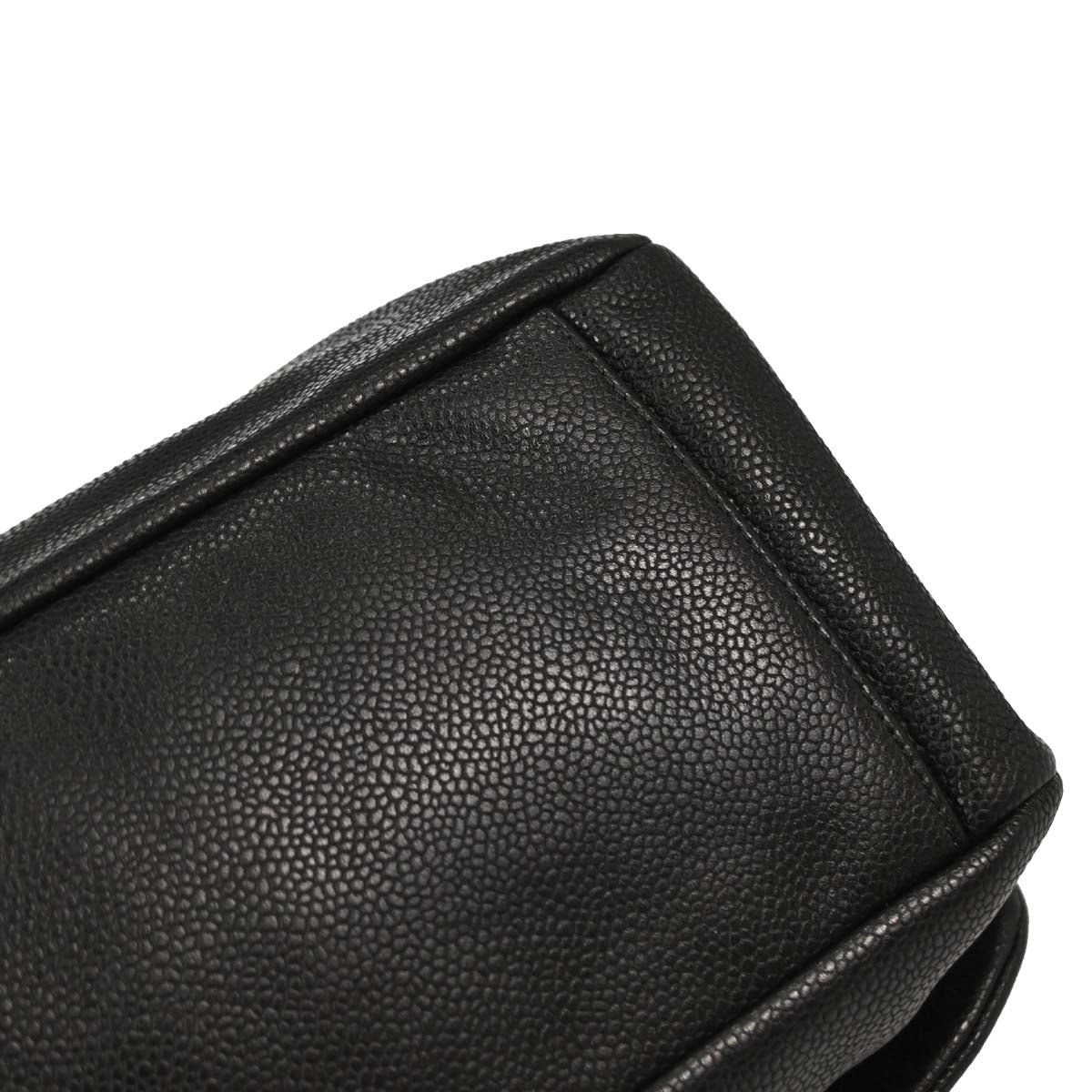 Chanel 2009-2010 Gray Caviar Skin Hobo Bag