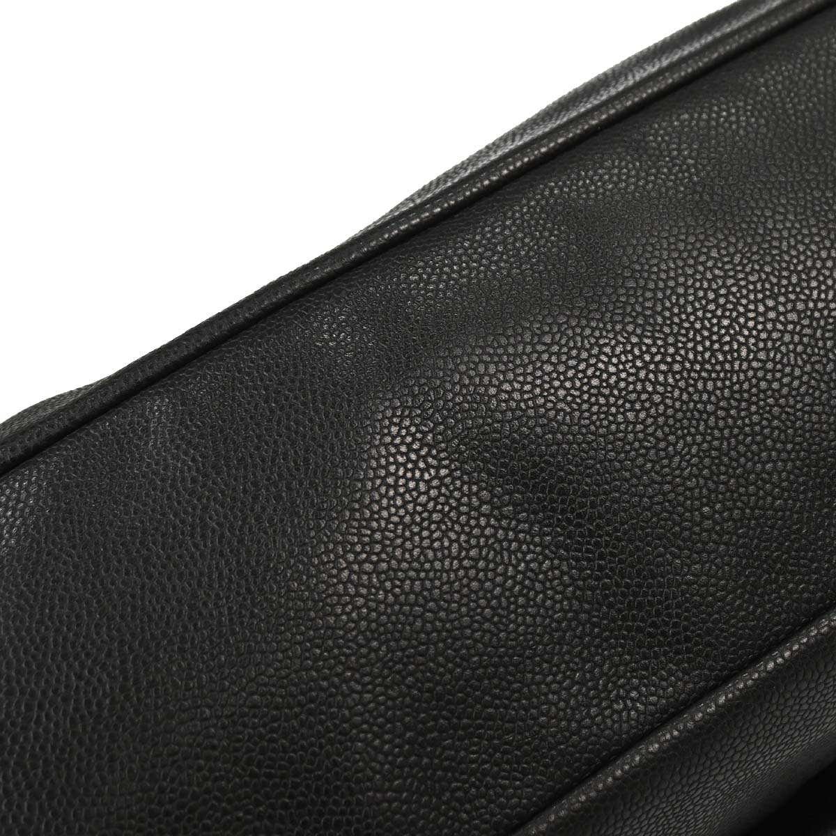 Chanel 2009-2010 Gray Caviar Skin Hobo Bag