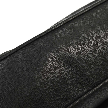 Chanel 2009-2010 Gray Caviar Skin Hobo Bag