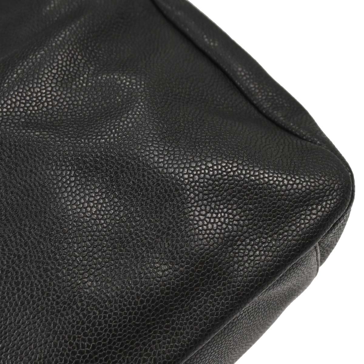 Chanel 2009-2010 Gray Caviar Skin Hobo Bag