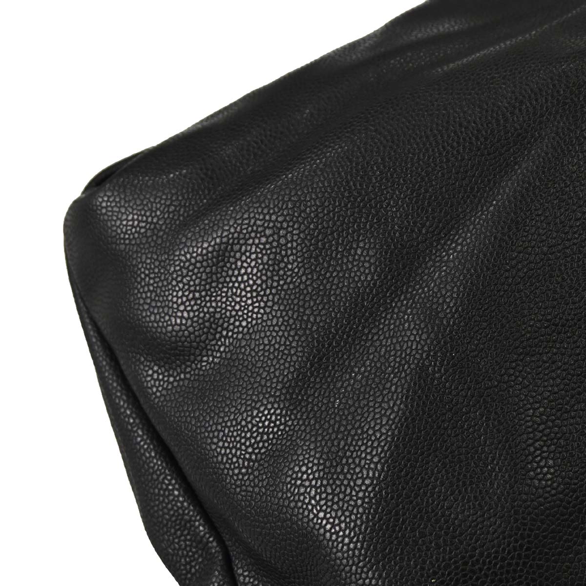 Chanel 2009-2010 Gray Caviar Skin Hobo Bag