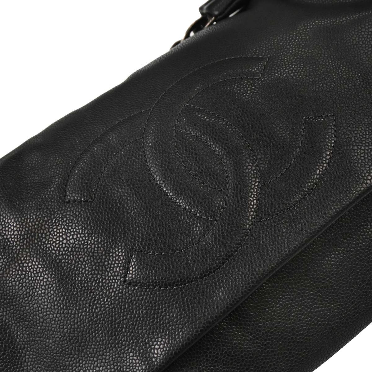 Chanel 2009-2010 Gray Caviar Skin Hobo Bag