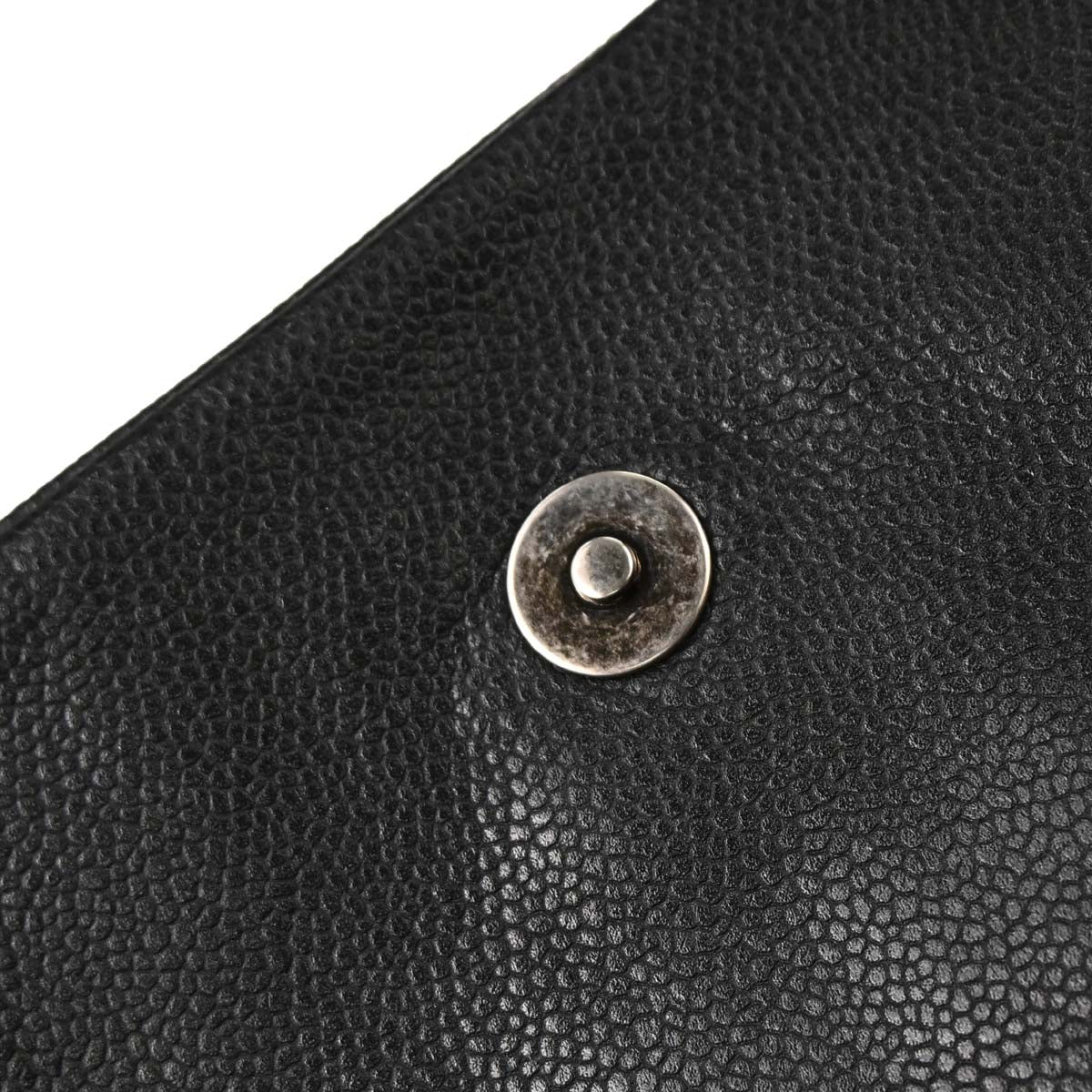 Chanel 2009-2010 Gray Caviar Skin Hobo Bag